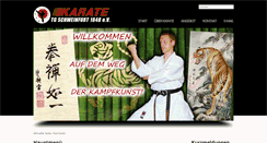 Desktop Screenshot of karate-tg48.de