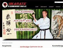 Tablet Screenshot of karate-tg48.de
